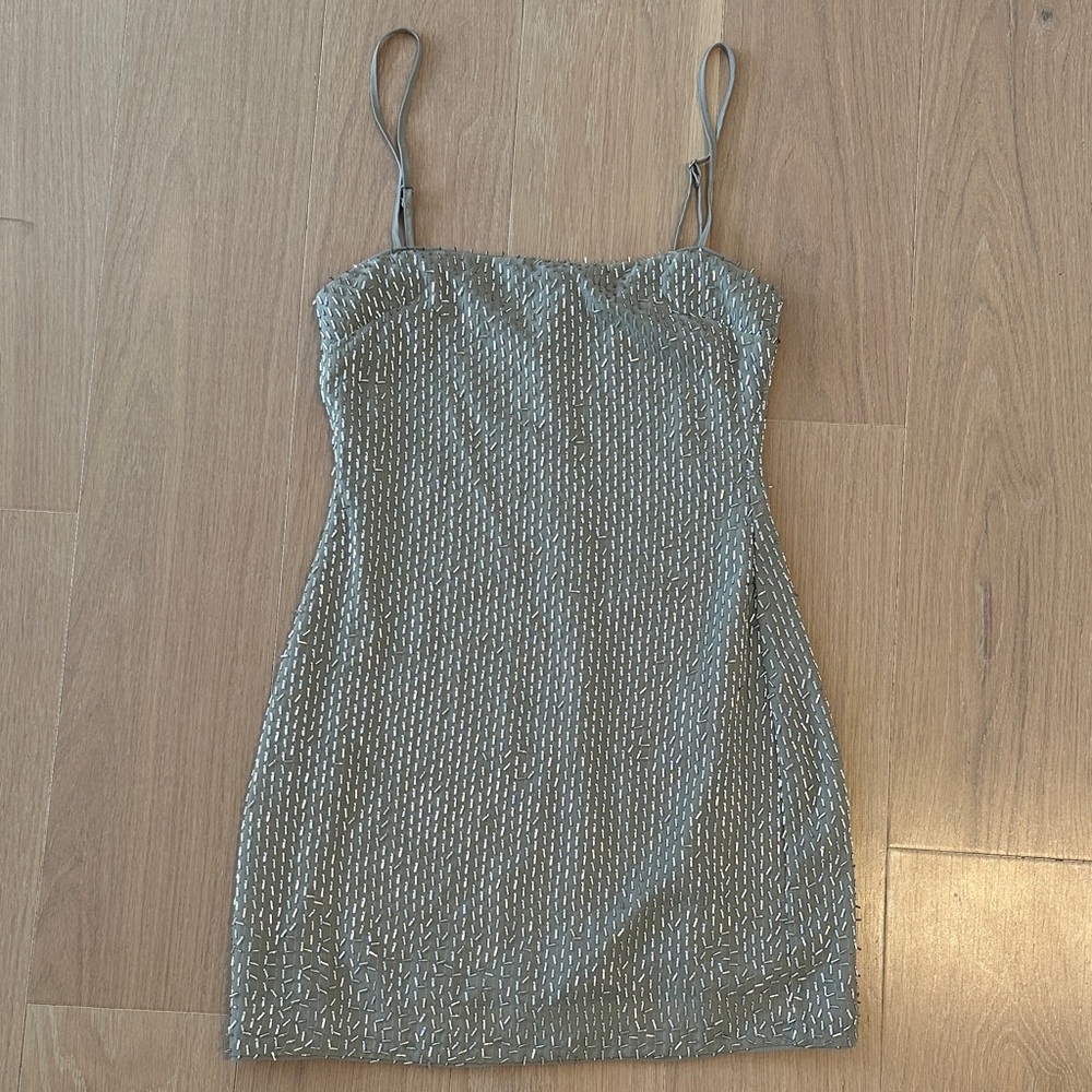 Zara Sequin Mini Dress with Spaghetti Straps - never been worn